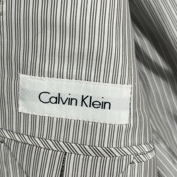 Calvin Klein Blazer Mens 42 Long Tan 100% Wool Suit Jacket Sport Coat New - Picture 12 of 15